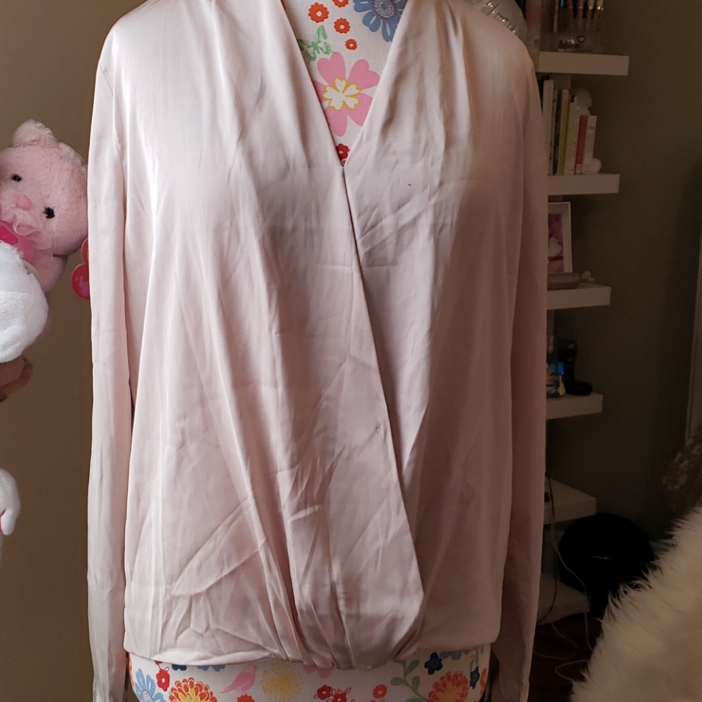 Champagne Long sleeve blouse